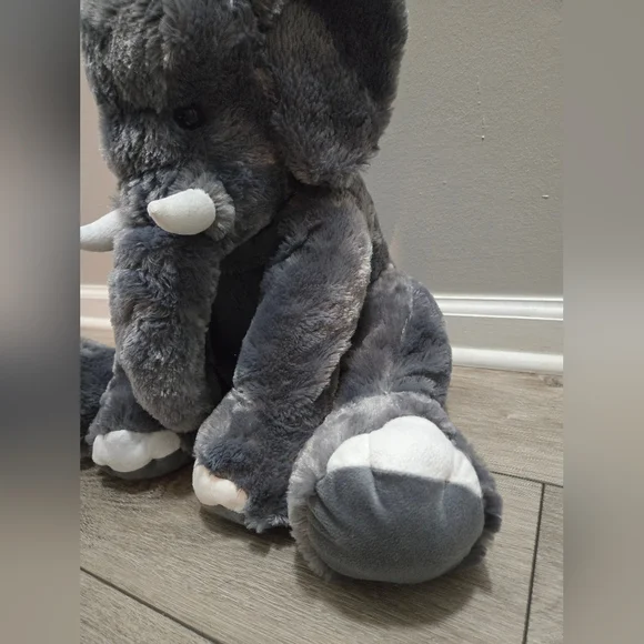 Plush Animal Alley Elephant Floppy Gray So Soft 18” - Picture 5 of 10